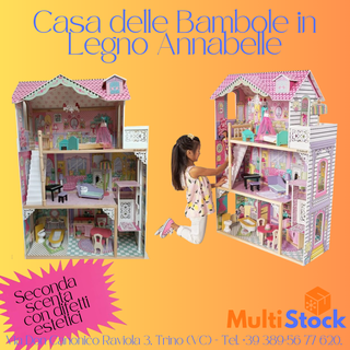 Casa Bambole Legno Annabelle