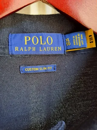 RALPH LAUREN T-XL POLO HOMBRE NEGRO ORIGINAL