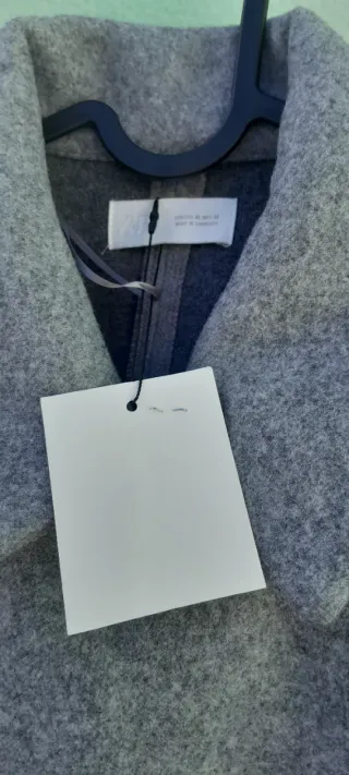 Casaco Zara cinzento novo com etiqueta