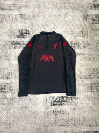 Felpa Liverpool Nike Uomo Nero Rossa