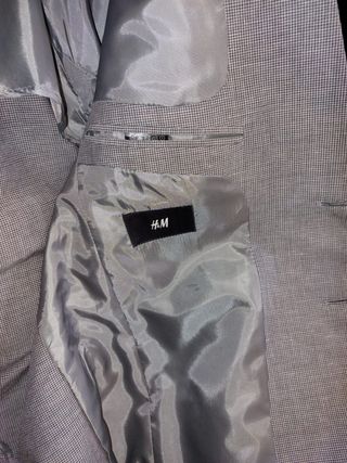 Americana H&M Gris Verano Talla S