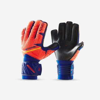 Guantes de Portero niños F500 Viralto Shielder naranja/azul