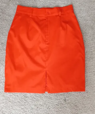 Falda vintage años 80 roja