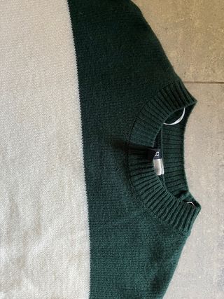 Jersey H&M Rayas Verde y Blanco