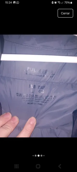 Chaleco Pull&Bear azul marino