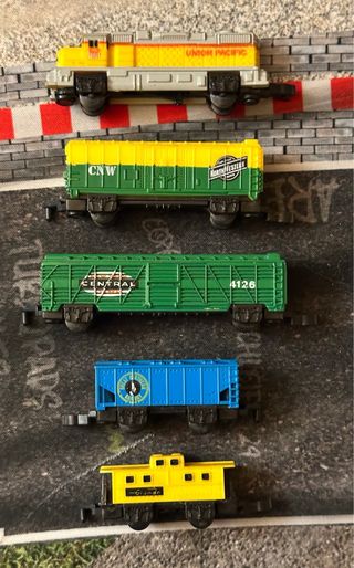 Micro Machines Galoob 1989 set 2 treni + binari