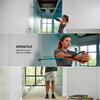 Kit Resistencia Musculación Agarraderas + Fijación Puerta +