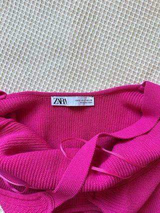 Vestido fucsia largo