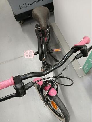 Bicicleta niños 16 pulgadas Btwin 500 Spy Hero Girl negra