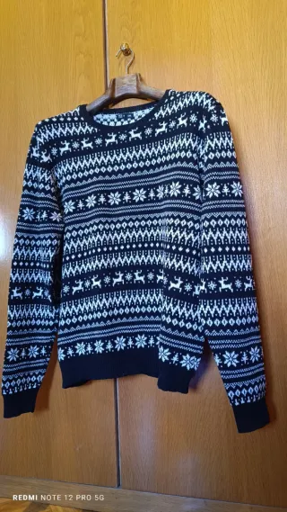 Jersey Navideño Negro y Blanco