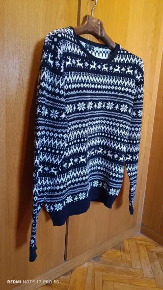 Jersey Navideño Negro y Blanco