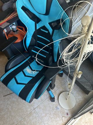 Silla Gamer Diablo Azul y Negra