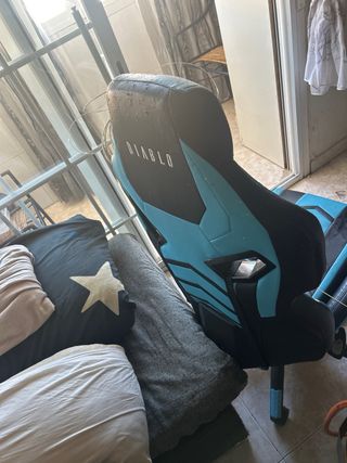 Silla Gamer Diablo Azul y Negra