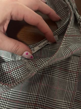 Peto cuadros Pull&Bear Talla S