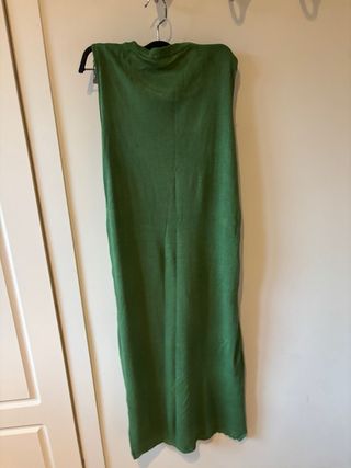 Vestido largo verde Basyco