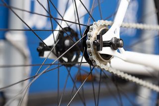 Bicicleta Fixie Single Speed Elops 500 blanco