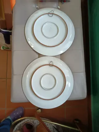 Coppia Piatti Decorativi Dipinti a Mano