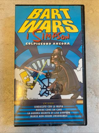 VHS Bart Wars I Simpson Colpiscono Ancora