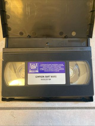 VHS Bart Wars I Simpson Colpiscono Ancora