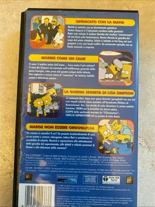 VHS Bart Wars I Simpson Colpiscono Ancora