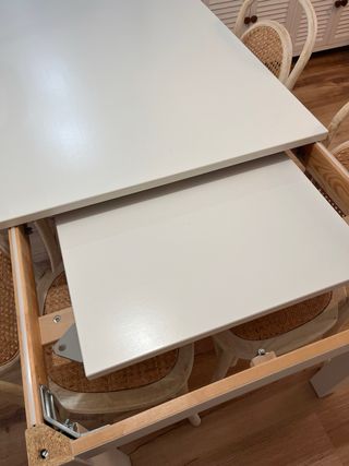 Mesa de comedor blanca madera