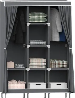 Armario Ropero Triple Grande Gris