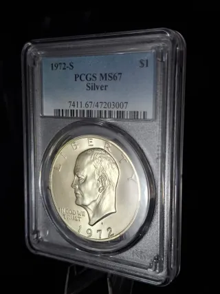 Dólar Plata 1972-S PCGS MS67 -  Eisenhower