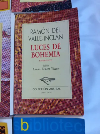 9 libros de autores clásicos literatura española.