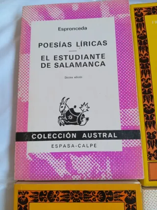 9 libros de autores clásicos literatura española.
