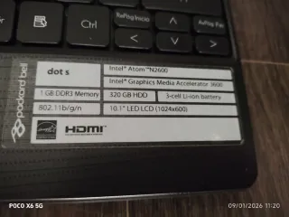 Packard Bell Portátil Negro/Gris