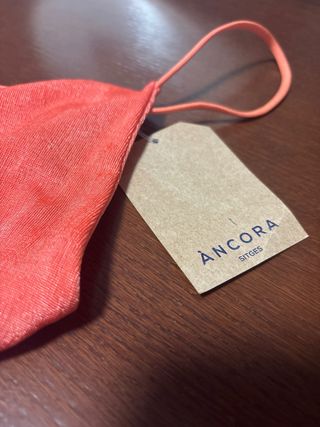 Top fiesta naranja/rosa con cadena