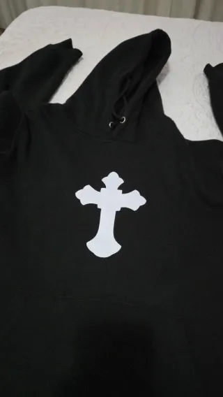 Sudadera Cruz Cafune Talla L Negra