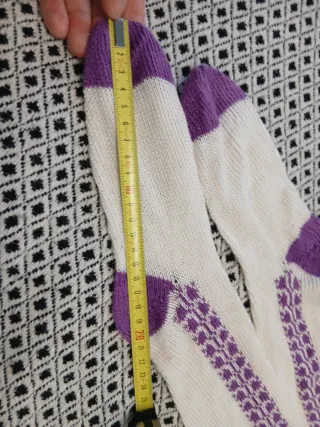 Calcetines Falleros Niños Morado y Blanco