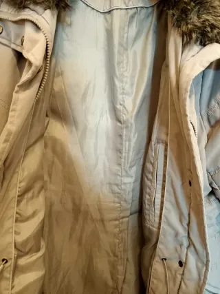 Chaqueta BIAGGINI Beige con Cuello Peludo