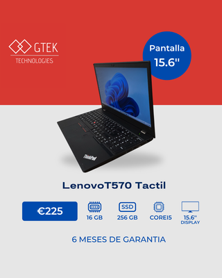 Lenovo T570 Táctil 16GB RAM 256GB SSD