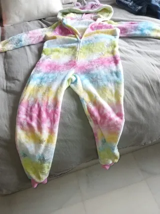 Pijama Enterizo Unicornio Niña Talla 6-8