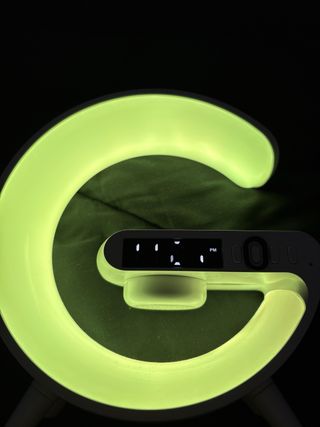 Altavoz con luz y reloj inalámbrico