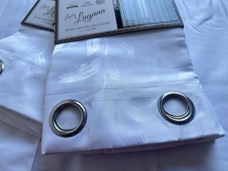 2 Tende Laguna Coprente 130x280 Bianco Lucido