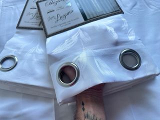 2 Tende Laguna Coprente 130x280 Bianco Lucido