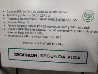 Bicicleta carretera Van Rysel EDR CF Sram Force AXS eTap