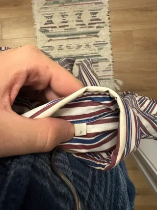 Camisa Xacus Rayas Azul, Rojo y Blanco