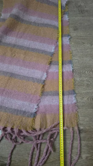 Bufanda Cashmere Multicolor Rayas Rosas