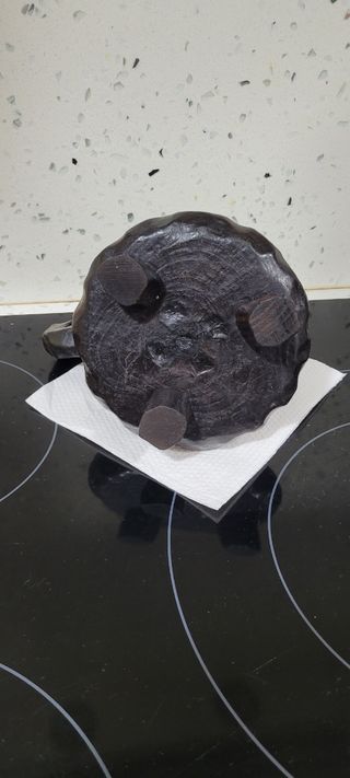 Candelabro vintaje madera