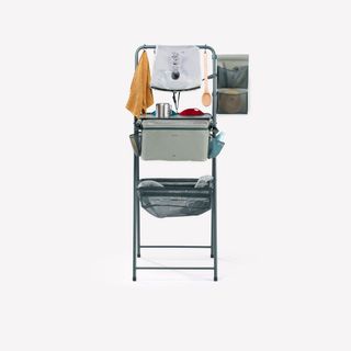 Fregadero portátil de camping con depósito de aguas