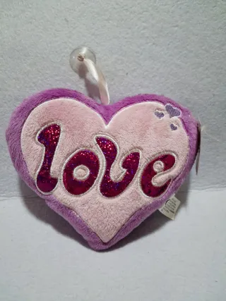 3x Cuore Peluche Scritta Love San Valentino