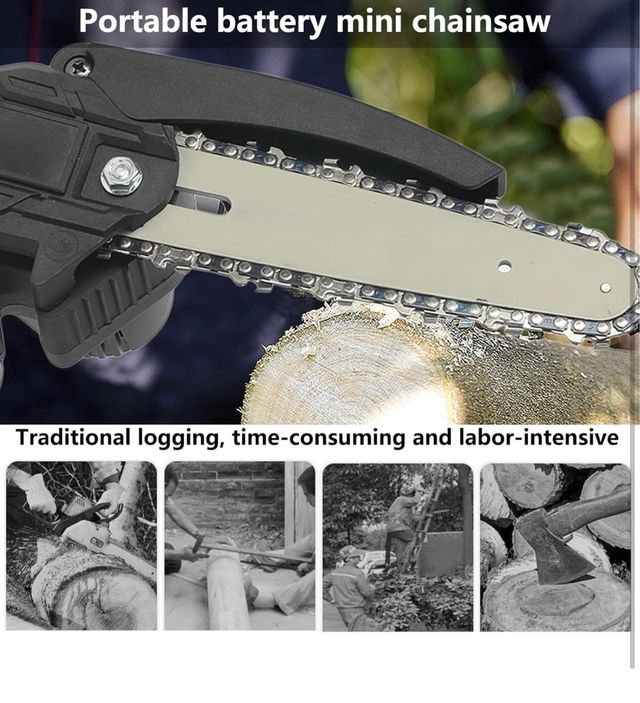 Mini motosierra eléctrica inalámbrica 813MC