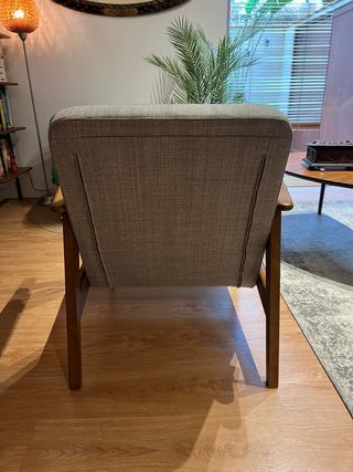 Poltrona Ekenaset Ikea in tessuto e legno