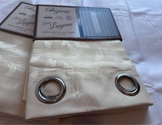 2 Tende Laguna Coprente 130x280 Panna Lucido