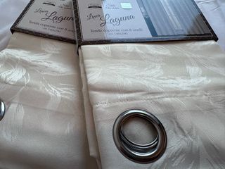 2 Tende Laguna Coprente 130x280 Panna Lucido