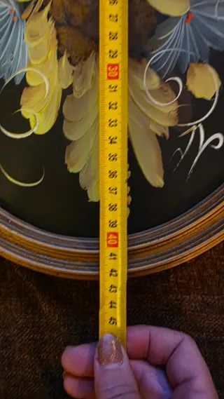 Cuadro Vintage Dorado y Multicolor